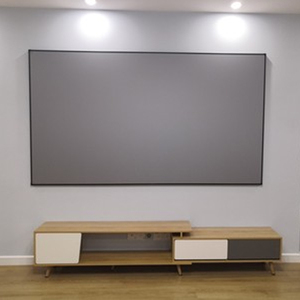 坚果投影仪幕布4k光子抗光硬屏100寸高清家用办公投影机画框硬幕