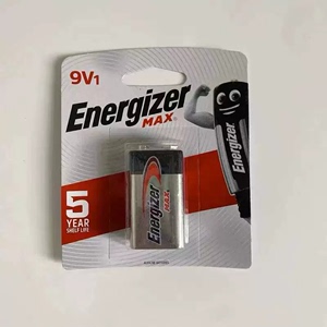 Energizer劲量522 6LR61  6F22烟雾报警器话筒遥控万能表方9V电池