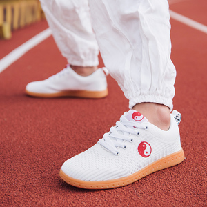 老年太极拳练功鞋透气新款防滑健身运动牛筋底柔软武术表演男女鞋