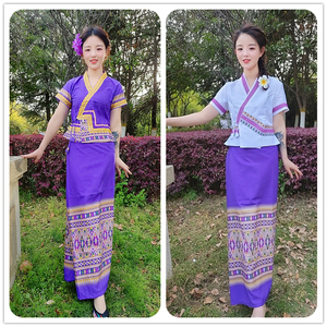滇七彩泰国女装 傣裹裙筒裙套装傣族服饰 西双版纳泼水节漂亮傣装