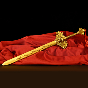 镇宅之宝纯铜七星剑挂件摆件客厅挂件北斗七星鎮宅法器道士剑