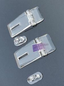亚克力透明锁扣 DIY有机玻璃塑料门水晶铰链插销扣PC合页管销搭扣