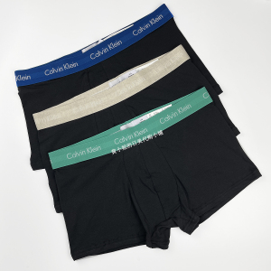 calvin klein美国正品 现货ck男士低腰平角短裤内裤三条装nu2664