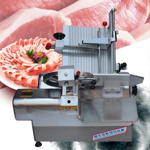 32型全自动切羊肉卷切片机双电机肥牛砖商用爆牛羊肉卷刨肉卷机器