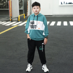 小学生胖男童装十岁大童春秋季肥仔10小胖子肥胖宽大宽松运动套装