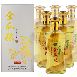新疆沙湾县黄沙梁苦瓜白酒金瓜狼送礼纯粮食酒50度浸泡瓶装国产