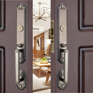 双开门锁木门锁对开中式