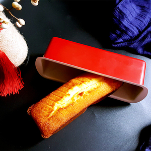 阳晨长方形磅蛋糕模具中国红不沾土司面包盒长布朗尼烤盘烘焙工具
