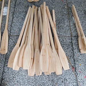 浆板船桨木质手摇搅拌桨叶手工diy自制表演道具装饰实木漂流船桨