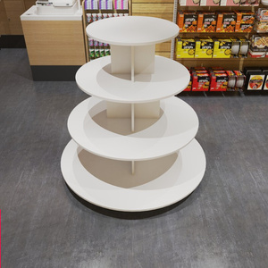 圆形新款展示台化妆品鞋子产品展柜展示架超市堆头母婴陈列柜货架