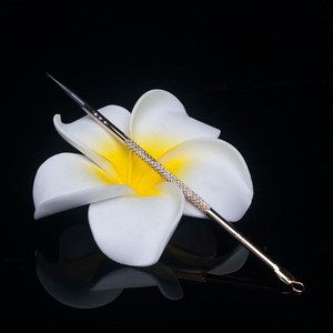 芳龄金色不锈钢粉刺针 美容院用的粉刺针 暗疮针 挤黑头豆豆针