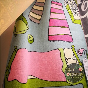 宜家罗玛特短绒地毯多色100x133厘米儿童玩耍游戏垫成都国内代购