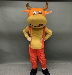 北京服装租赁 牛年生肖卡通玩偶服互动牛仔礼服年会行走表演人偶