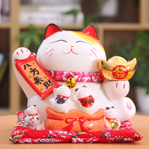 招财猫摆件八方来财