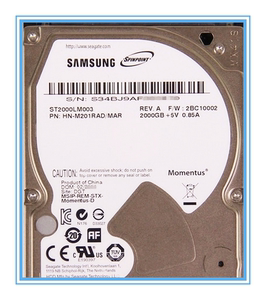 samsung/三星 st2000lm003串口2tb机械硬盘2.5英寸sata 接口