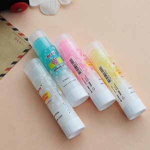 进口文具 可爱彩色果冻式固体胶棒 彩色透明胶棒 8g超粘手工胶水