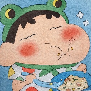 青蛙头套蜡笔小新 十字绣自己绣 diy可爱小新钻石画送朋友挂卧室