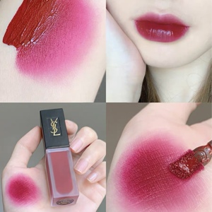 ysl圣罗兰2020新款黑盖磨砂丝绒哑光唇釉211#212