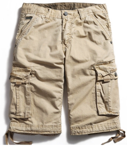 裤子summer cargo shorts mens multi-pocket army shorts homme