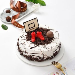 红宝石鲜奶小方口味篮球王子球场生日蛋糕上海同城速递上门