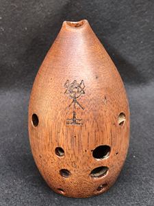 乐土十孔梨形双腔木埙