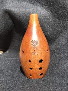 乐土胡桃木降b调十孔顺指法满口埙