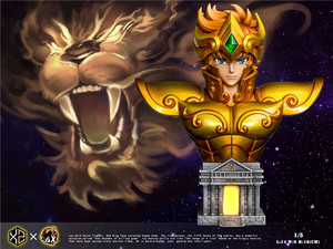 【核玩】xs ax 圣斗士黄金十二宫共鸣 狮子座 艾欧里亚 手办