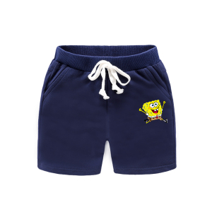 2020男童夏装新款女童中短裤海绵宝宝运动裤纯棉儿童裤子宝宝童装