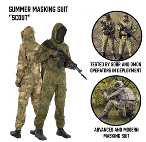 出口俄罗斯俄军迷emr小绿人mc废墟迷彩苏联白花春夏伪装罩衣透气