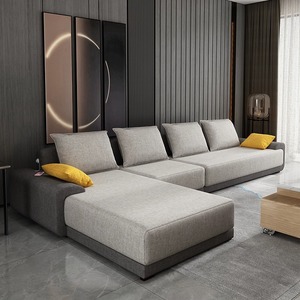 2024新款3米6棉麻乳胶布艺沙发大小户型客厅现代简约组合直排贵妃