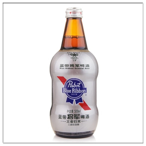 美国蓝带啤酒 蓝带将军啤酒二战纪念版500mlx12瓶/整箱多省包邮