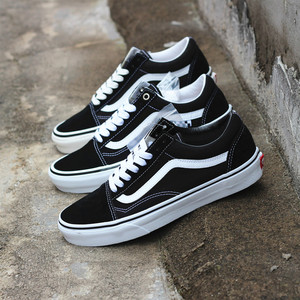 vans新品男女黑色安娜海姆经典款old skool休闲滑板鞋vn0a38g2pxc