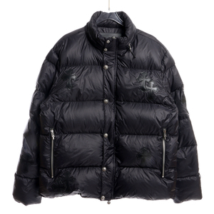 ch十字架羊皮标刺绣90白鸭绒羽绒服拉链可收纳连帽外套宽松情侣款