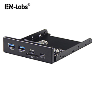 USB3.1 TYPE C软驱前置面板 20针转USB3 SD/TF内置读卡器USB HUB