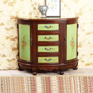 玄关柜欧式半圆田园