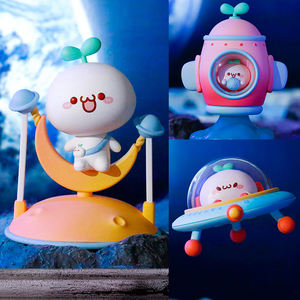 长草颜团子太空环游系列盲盒手办可爱神舟十二号周边公仔女生礼物