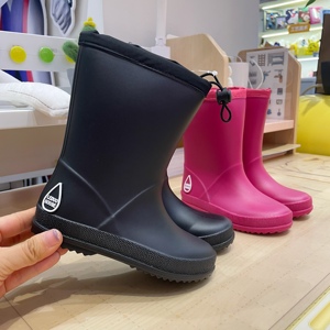 日本出口儿童雨鞋收口防滑超轻儿童成人雨鞋可亲子中筒中小学生雨