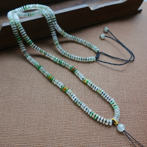 900人付款淘宝天然缅甸翡翠a货玉珠子挂绳高档挂绳男女挂绳项链绳翡翠