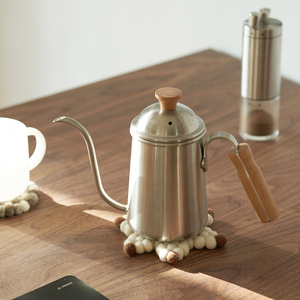 日式手冲摩卡咖啡壶不锈钢器具煮家用挂耳细口长嘴v60工具办公室