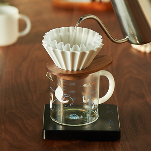 肆月手冲泡咖啡分享壶家用冷萃杯玻璃滤杯刻度滴漏壶套装器具工具