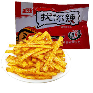湖南经典新林找你妹辣条干丝硬辣条香辣爆鸡筋香辣丝19克零食