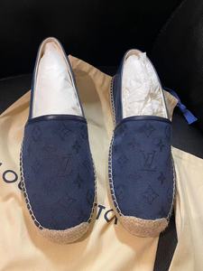 louis vuitton/路易威登男鞋休闲鞋lv印花布渔夫鞋1a8y93