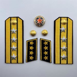 55式电影道具海锚苏联肩章金丝常服金销绣礼服纪念章徽章领章配饰