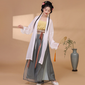 女装 女式民族服装 汉服/禅茶服/禅舞服 染素秋汉服