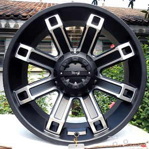 适用于汽车改装轮毂16寸17寸18寸20寸八幅轱辘越野suv精美钢圈