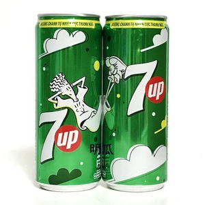 百事可乐越南版七喜7up收藏纪念罐fido dido怀旧复古2019年摩登罐