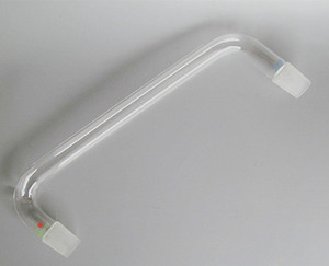 75-105度蒸馏烧弯头24口*2 玻璃弯管蒸馏管玻璃仪器可定做磨口