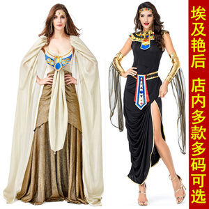 成人古埃及亲子装埃及艳后华丽长裙话剧演出服装罗马公主埃及女王