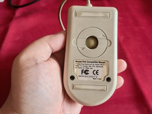 古董机械滚轮鼠标串口鼠标复古老鼠标品相成色如图