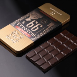 俄罗斯进口黑巧克力阿斯顿恋人75%85%99%醇苦纯可可脂铁盒装礼盒